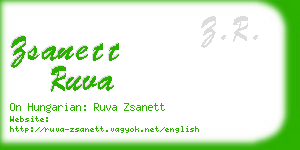 zsanett ruva business card